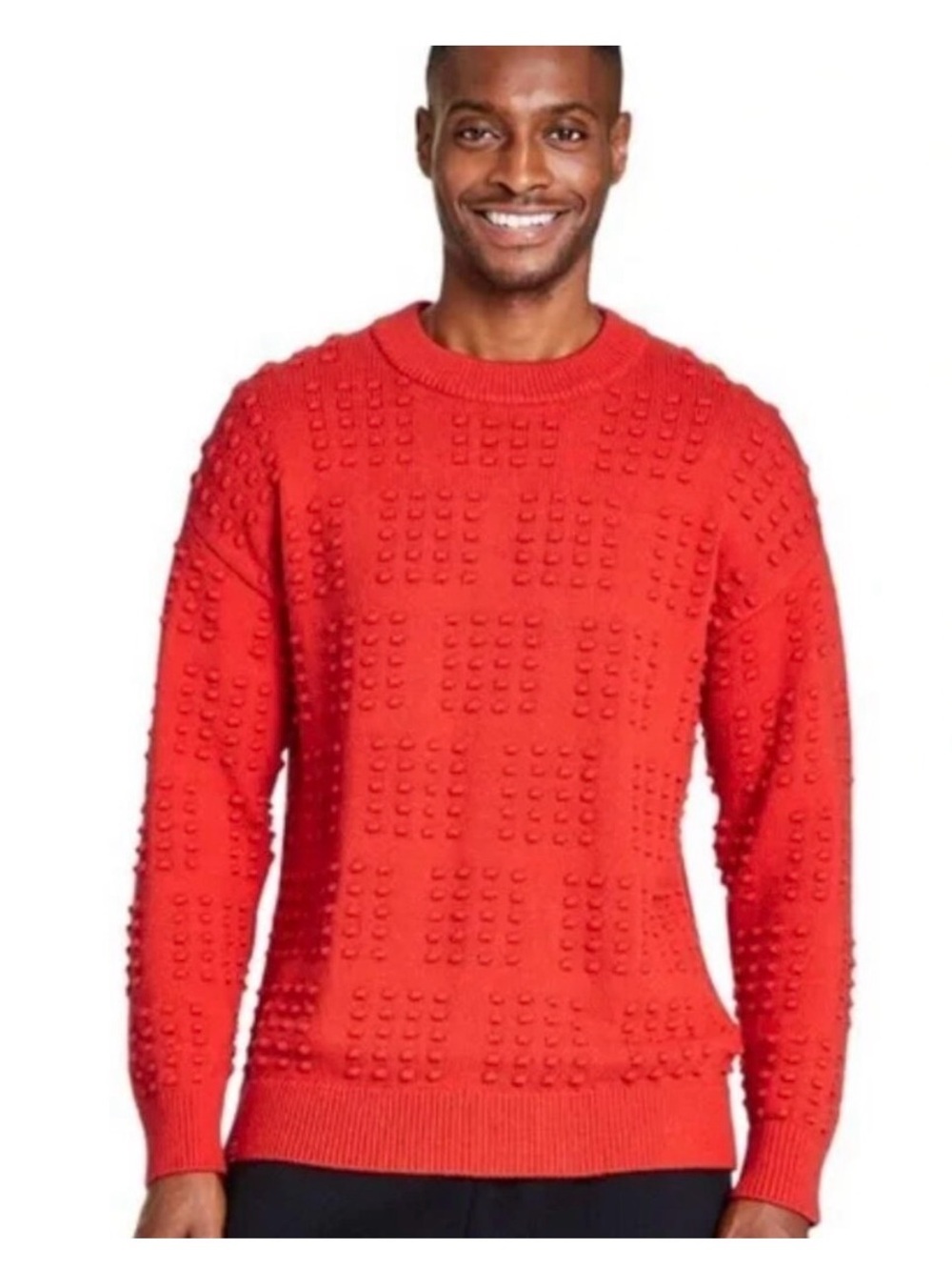 Men's Textured Red Sweater Lego Collection x Target Size S NEW